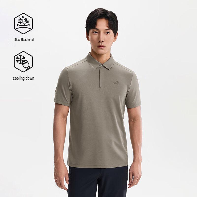 Pelliot Men's Outdoor Antibacterial Short-Sleeve Polo Shirt