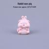 Creative Piggy Resin Ornament for Car and Office Decor