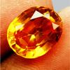 Fire Orange Sapphire   8 Ct Natural Oval Cut Sparkling Tanzania Gems A+
