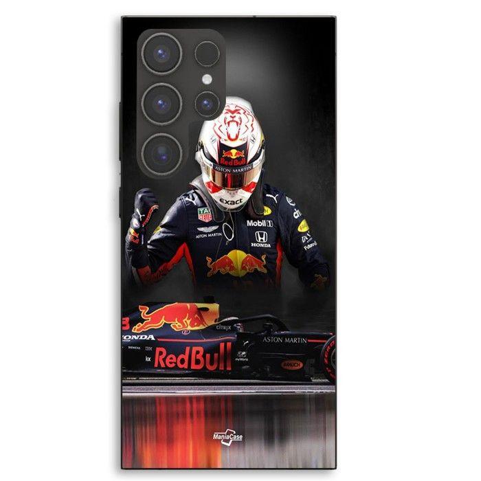 Coque Pour Samsung Galaxy S23 Ultra MOTO GP Formula Max Verstappen Maniacase noir