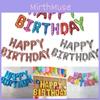 Festive Pink Happy Birthday Balloon Banner For Charming Party Decorations