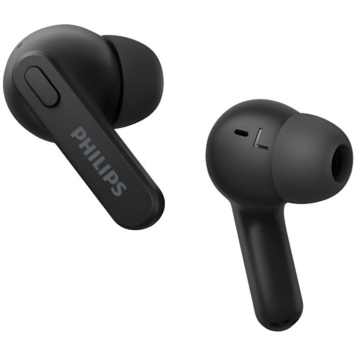 Casque Sans Fils - PHILIPS - TAT2206BK00 - Intra-auriculaire - Bluetooth - Résistant À La Transpiration