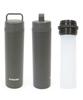 Donovan STICOL BOTTLE Stainless Steel Water Bottle with Ice Ice and Ice Featured In DayDay and Hirunandesu Light Blue Packs, Sticks, Bags, Magazines,