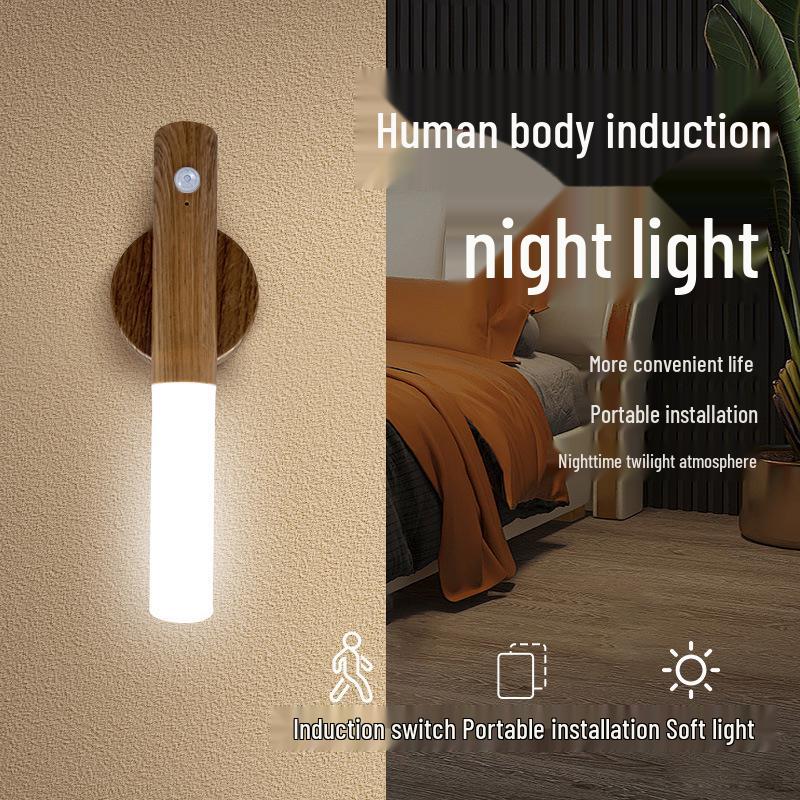 Wireless LED Motion Sensor Wall Lamp with Magnetic Mounting