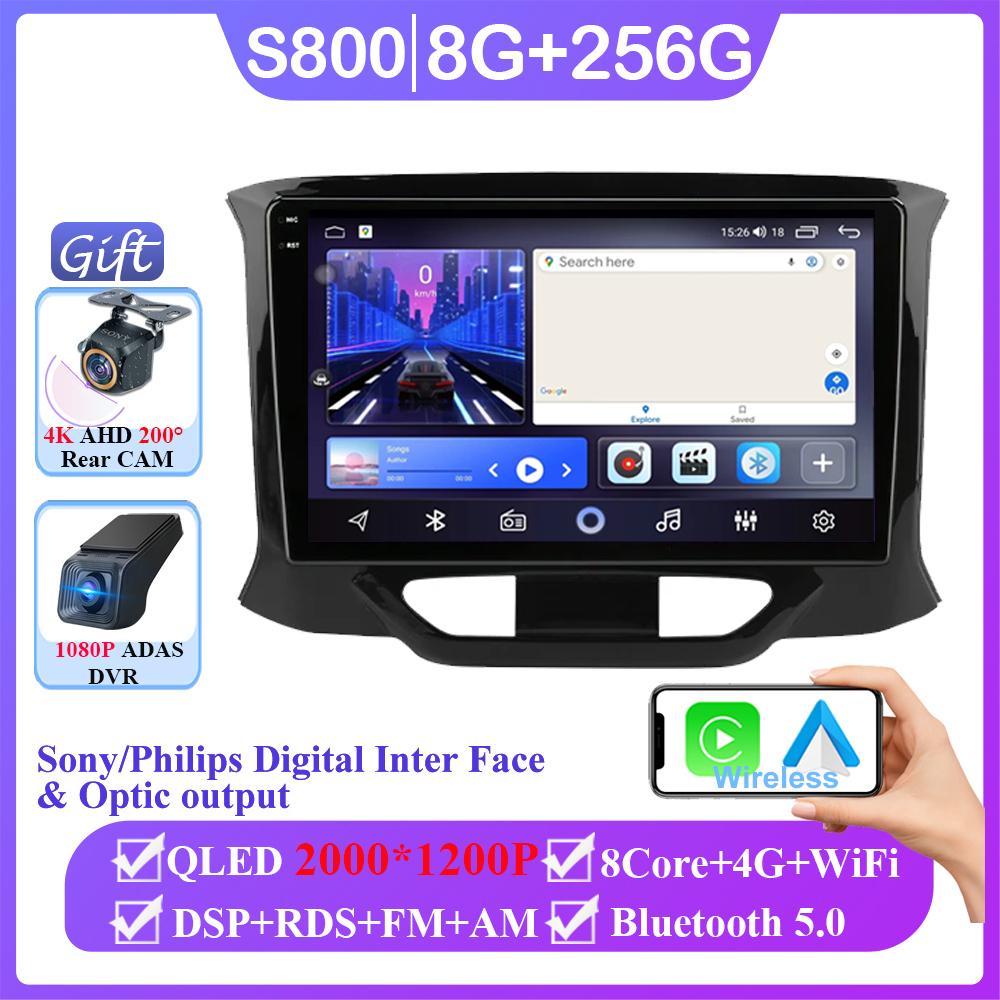 For LADA XRAY 2015 - 2019 LHD 2din Android 14 Car AutoRadio Multimedia Video Player GPS Navigation 4G WIFI Carplay Head Unit DVD