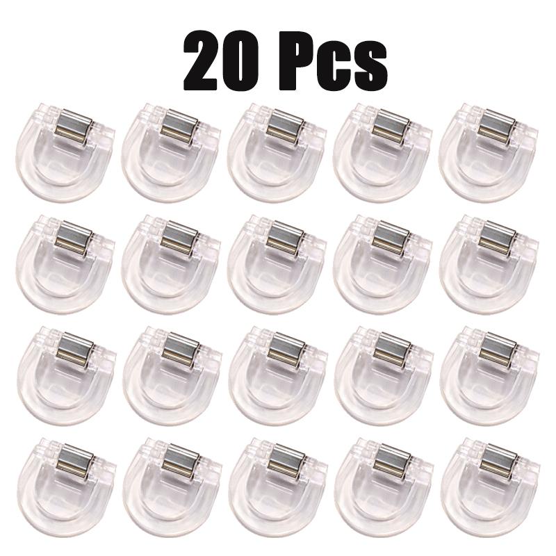 1/5/10/20Pcs Invisible Leg Shortening Clips Non-slip Pants Edge Clip Detachable Acrylic Buckle for Anti-drag Pants Hem Fixing