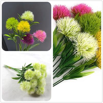 10 Stück Gemischte Künstliche Löwenzahnblumen Plastik-Falschblumen-Strauß für Hochzeits-Tischdekoration DIY Heimparty-Dekoration