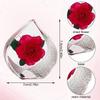 Valentine's Day Glacier Shaped Resin Crystal Rose Ornament