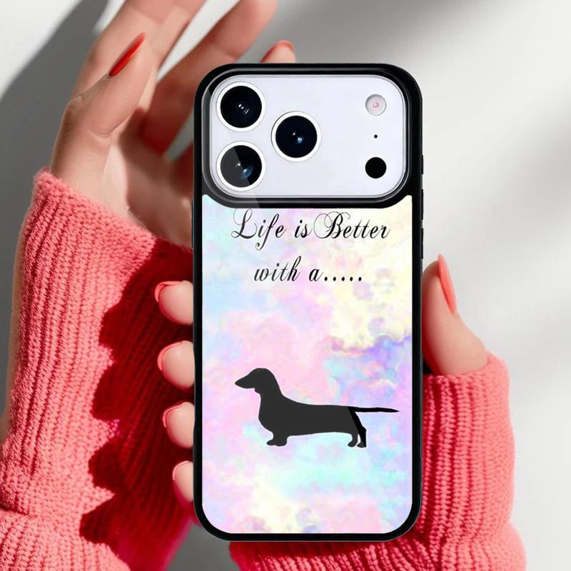 Dachshund Dog Ballon Phone Case for iPhone 17 16 15 14 13 Pro Max Back Cover for 12 11 Pro Coque