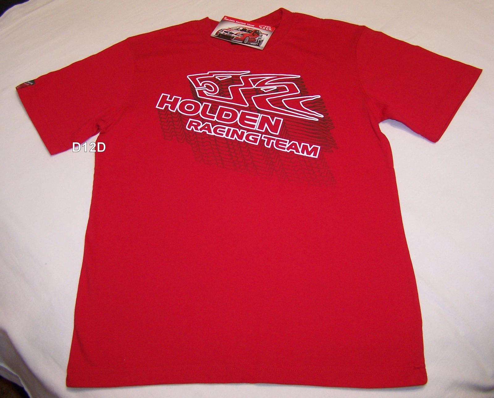 

Holden Racing Team HRT 2009 Boys Red Printed Short Sleeve T Shirt Size 12 New 2XL