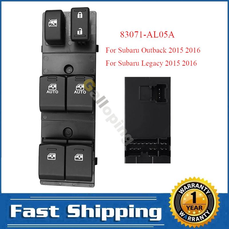For Subaru Outback Legacy 2015 2016 Front Left Electric Power Master Window Lifter Switch Control Regulator Button 83071-AL05A