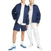 Nike Solid Color Logo Skateboard Coach Jacket Men Outerwear Navy-Blue DQ6335-410