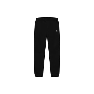 FW22 Spodnie Sportowe Casualowe z Nadrukiem Logo, Proste Nogawki, Ze Ściągaczami, Męskie, Dół, Czarne F51M247606F-BK