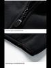 Men's Large-Size Polar Fleece Vest - Thick, Warm, Stand Collar for Spring & Autumn.