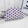 Knitted bag, striped clutch bag, women's flying woven clouds, versatile temperament, portable cosmetic bag, large capacity