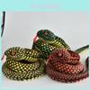 Realistic 3.6ft Snake Plush Soft Cobra Cuddly Toy For Kids Imaginative Playtime