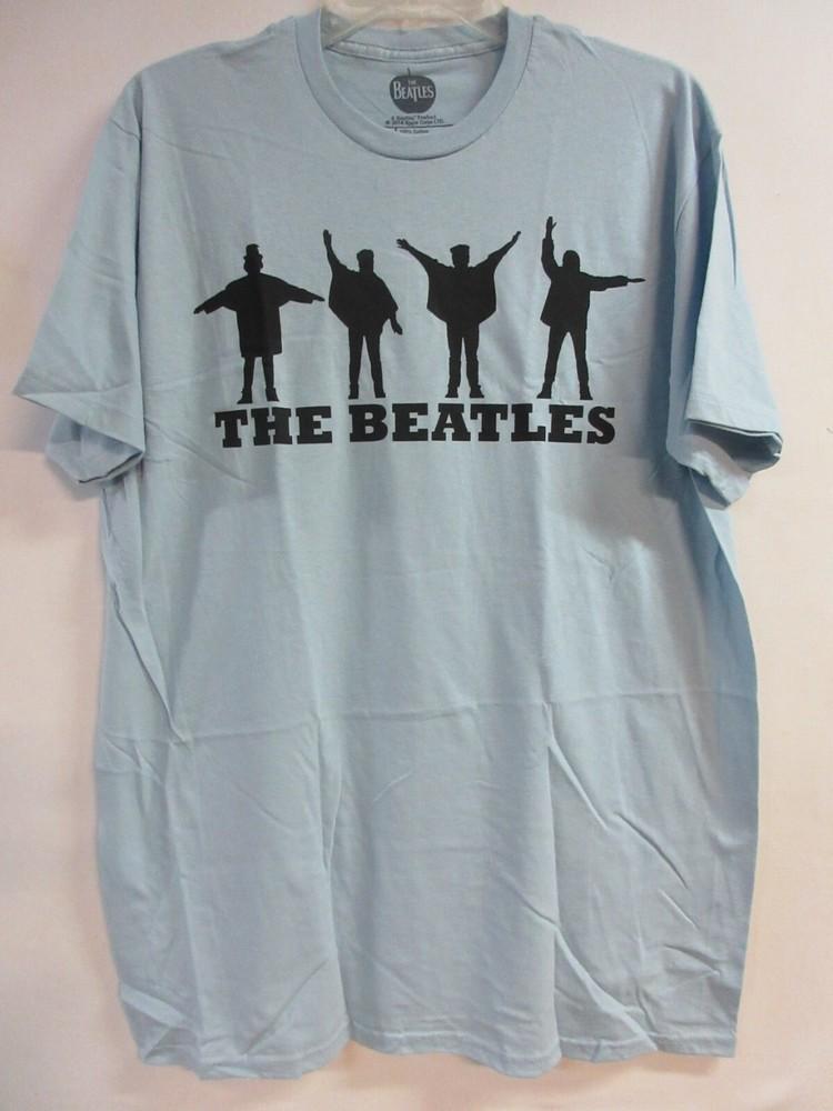 THE BEATLES OFFICIAL MERCH BLUE HELP 2014 BAND CONCERT MUSIC  XL slim Unisex T-Shirt XL