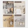 Yousheng Wall-Mounted Kitchen Utensils Organizer Inline Vacuum Hooks No-Drill Utensils Hanger Knife Holder with Adjustable Hooks for Spatulas Bathroom