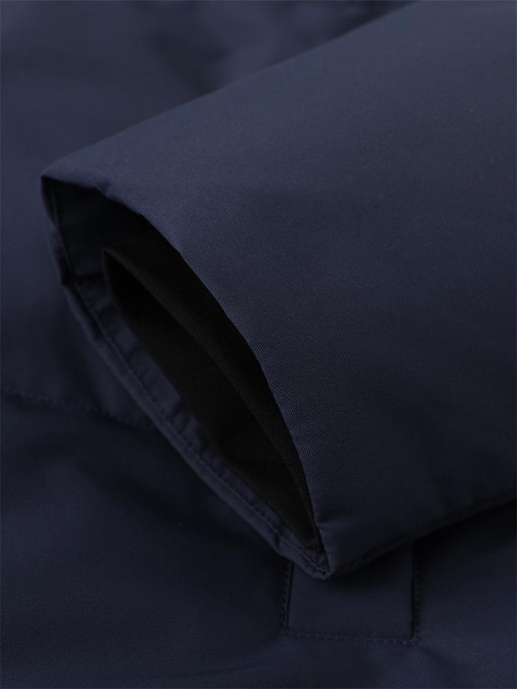 Brand Tag Men's Solid Color Stand Collar Thick Warm Down Jacket - Winter New Arrival Y4W813