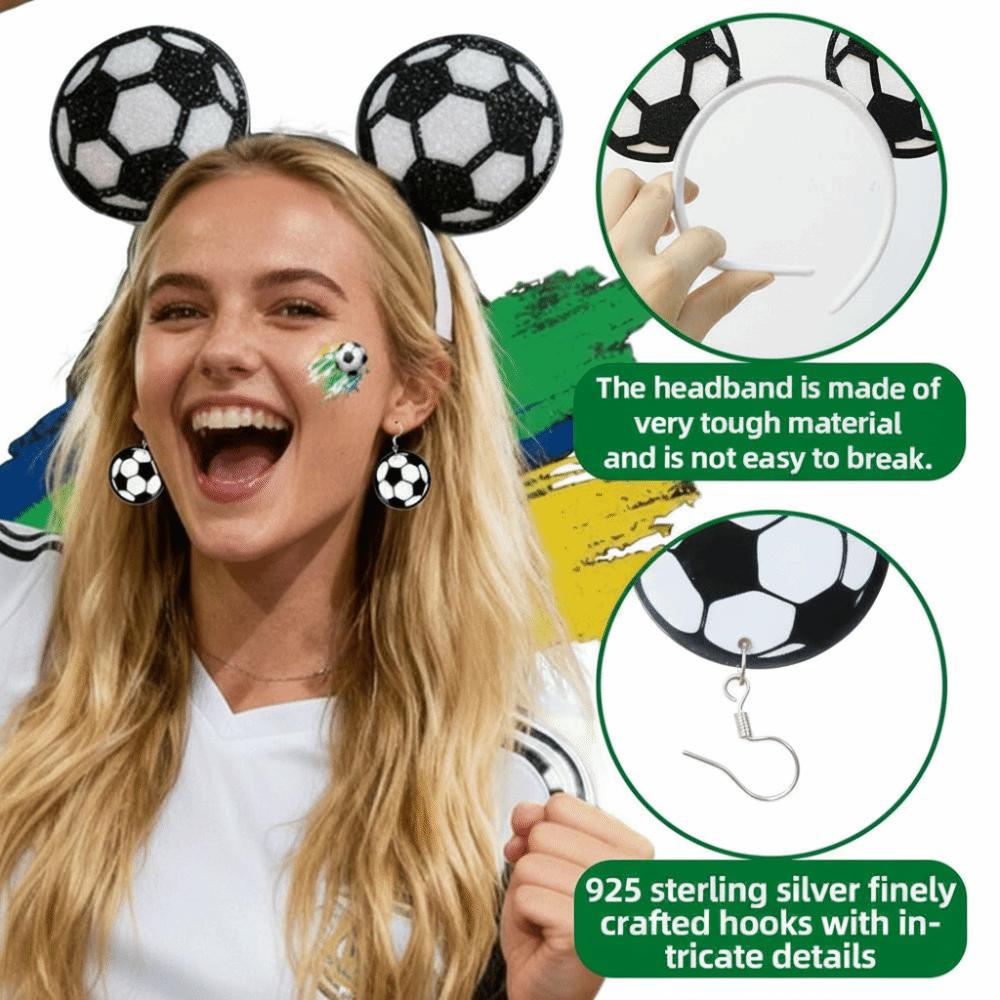 Fringe Skirt Soccer Fan Costume Supplies Set Cheerleading Gear Set  Game Day Match Party