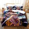 Black Summoner Anime Bedding Set Single Twin Full Queen King Size Duvet Cover Sets for Adult Kid Bedroom