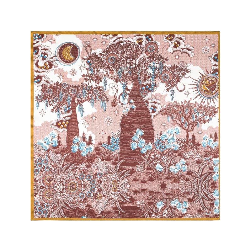 TXRMDX Men s African Print Mulberry Silk Neckerchief One Size