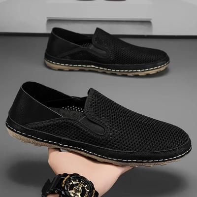 Men's Flat Casual Shoes Breathable New Mesh Men's Shoes Comfortable Loafers Fashion Summer Walking Sandals Outdoor Men Sneakers