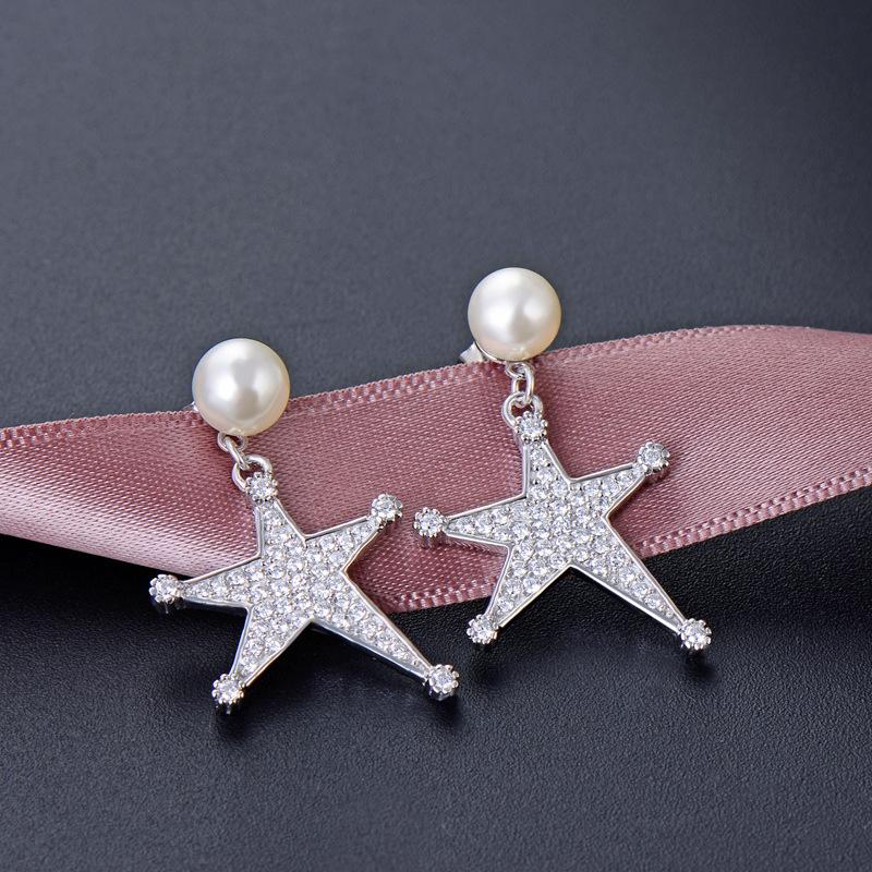 Lindon 925 Sterling Silver Synthetic Pearl Earrings Drop Earrings For Women Wedding Party Gifts