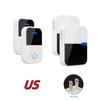 Wireless Waterproof Battery-Free Doorbell - US/EU Standard, One-to-Two Unit