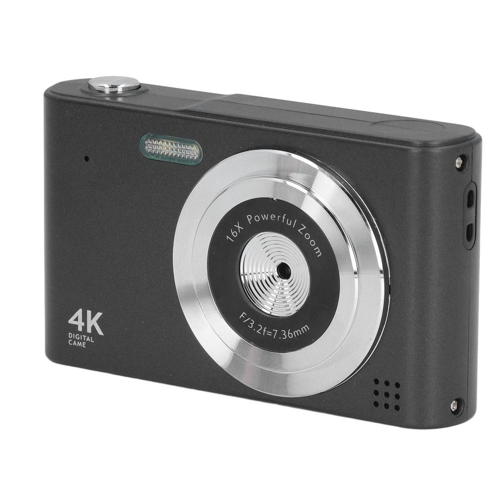HD Digital Camera Vintage 4K 2.4in 48MP 16X Zoom Non Shake for Photography Video Recording Travel