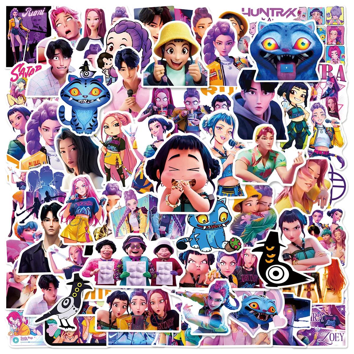 

60pcs K-POP Cartoon Graffiti Stickers Phone Guitar Laptop Notebook Suitcase Waterproof Sticker Kids Toys армія зелений колір