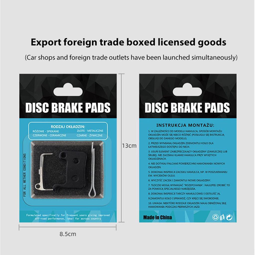 Bicycle Cycling Disc Brake Pads Low Disk Wear And Comfortable Braking Feel for Motorcycles Bike Accessory