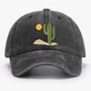 Cactus Embroidered Cap Summer Cotton Trucker Hat Desert Baseball Cap Vintage Dad Hat  Adjustable