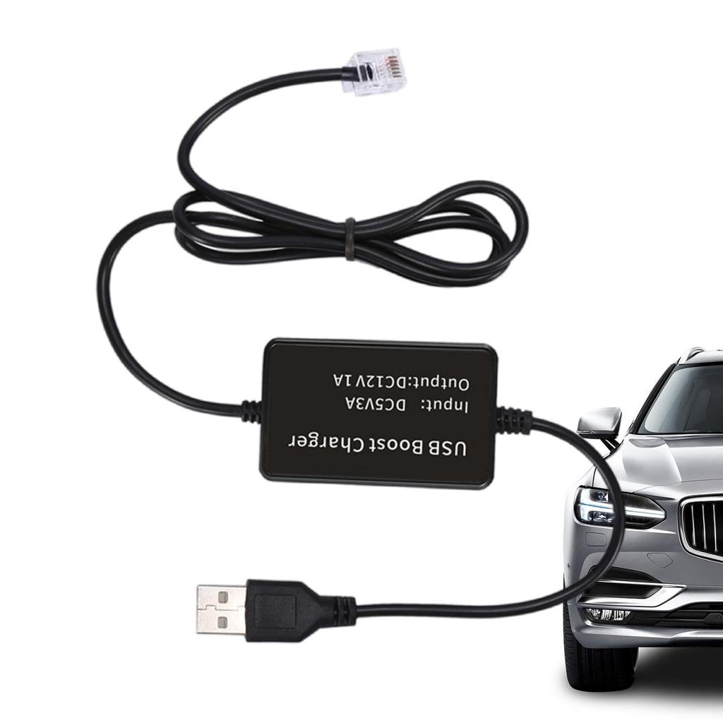 Radar Detector Cable - USB to Rj11 Plug Cable, USB to Rj11/DC 3.5 Replacement