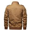 New fleece thickened large size loose jacket, casual multi-pocket medium coat for men