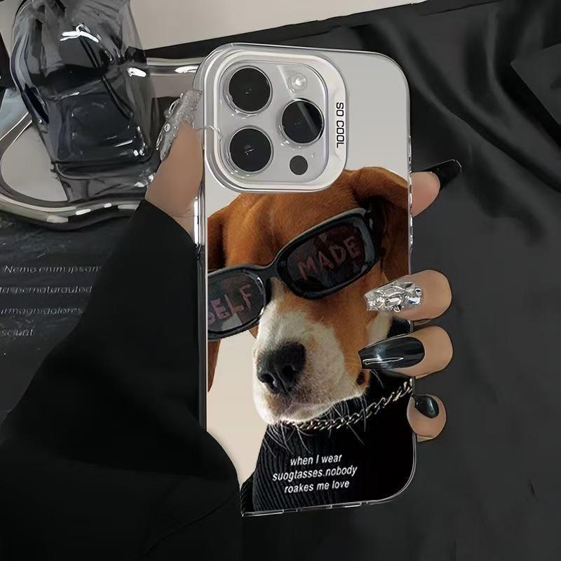 Sunglasses for cats and dogs, suitable for Apple 15Promax mobile phone case iPhone16 cute 14Pro cool 17Pro new model