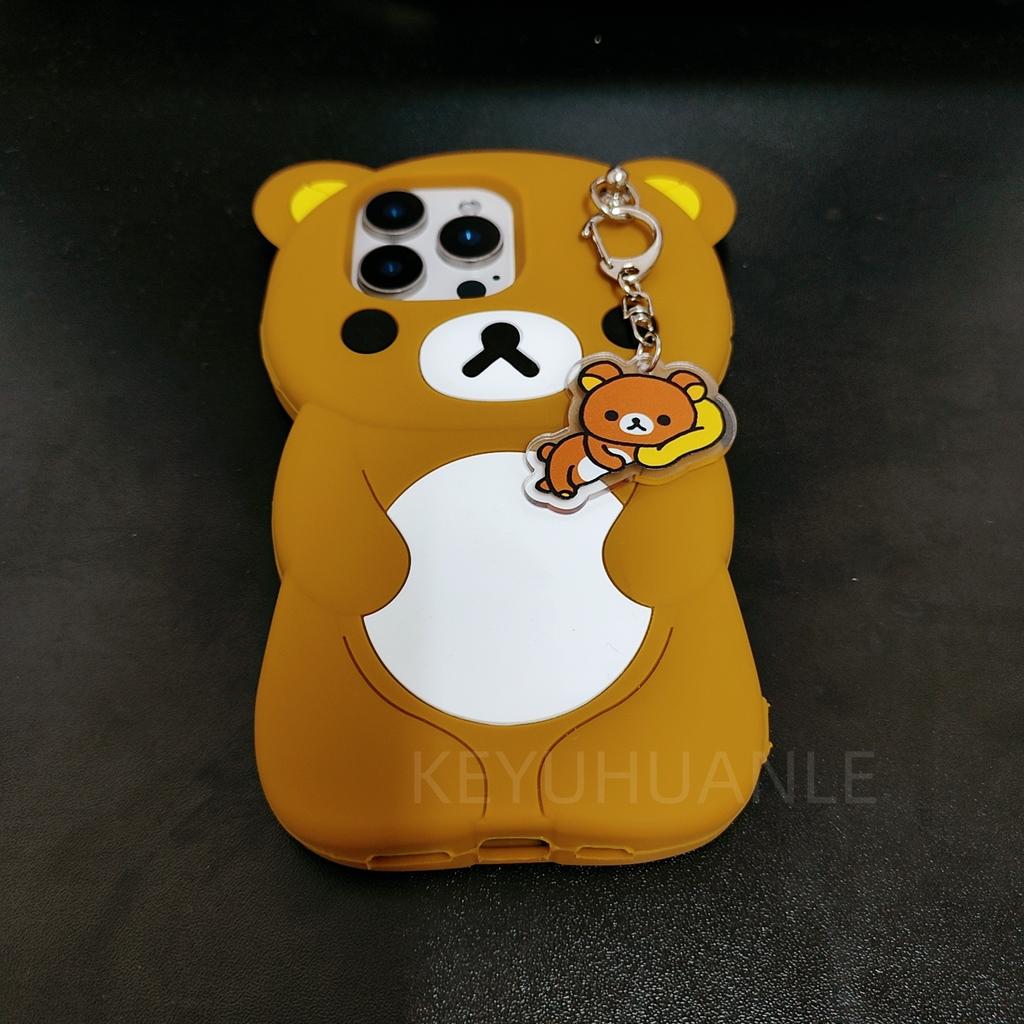 Pentru Samsung Galaxy S25 Ultra S24 S23 Plus S24 Ultra S25Ultra Breloc Drăguț Rilakkuma Husa Silicon Moale