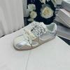 Retro fashion ballet women's autumn double lace-up color matching versatile sports and leisure shoes