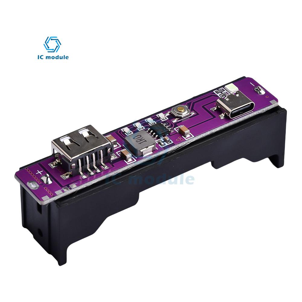 Single Cell Dual Cell 4 18650 21700 Batteries 2.1A TYPE-C Input 18650 Mobile Power Kit Module Suitable for Mobile Phone Charging
