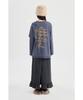 LUCKY CHOUETTE Lettering Point Loose Fit Long Sleeve T-Shirt (Dark Blue) Lftaw25320Bud