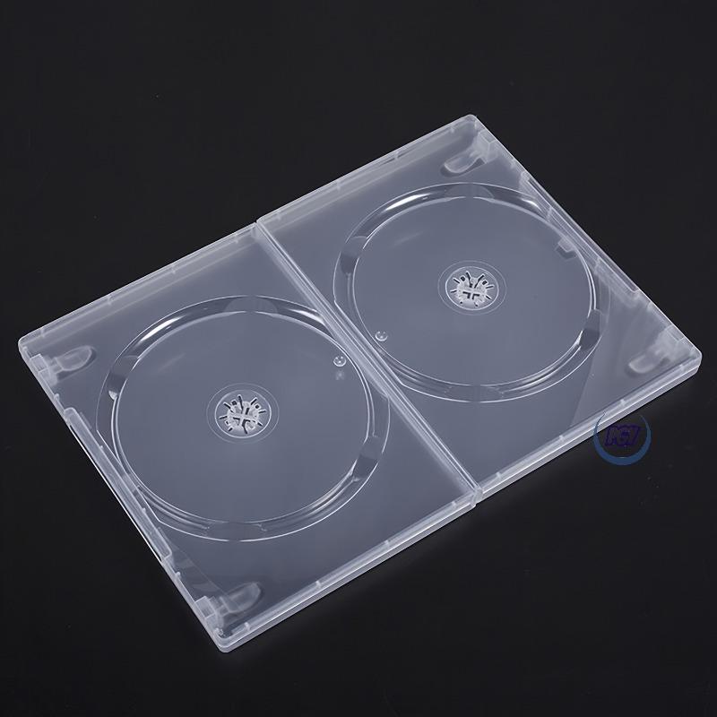 12pcs CD/DVD Storage Boxes for PS4 Game Card Case Resistant Transparent 14mm Single/Double Disc Holder Portable and Protective