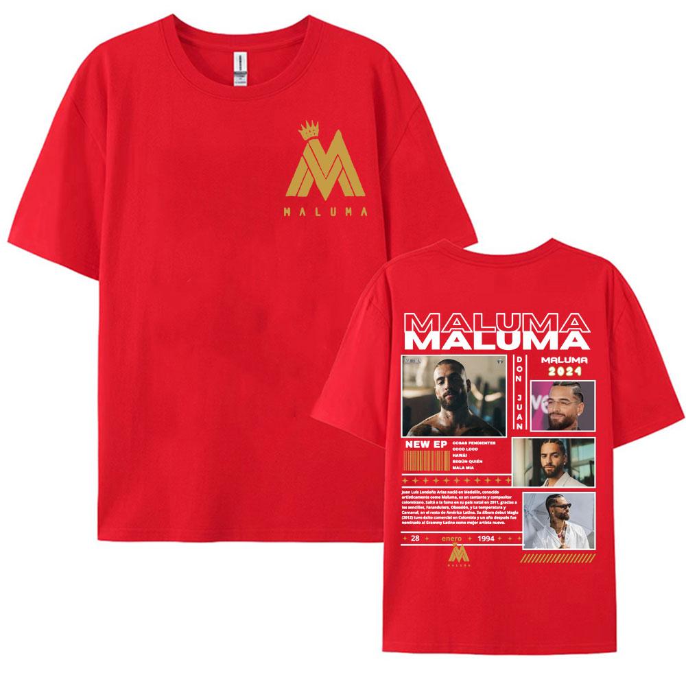

Rapper Maluma Don Juan Tour Graphic T Shirts Mens Clothing Harajuku Punk Hip Hop Tshirt Unisex Fashion Casual Oversized T Shirt S