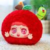 Soft Cute Vinyl Face Apple Bug Plush Backpack Pendant Peach Drink Girl Heart Doll Fruit Blind Box Gift