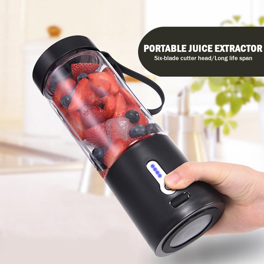 530ml Electric Juicer Cup Handheld Fruit Smoothies Mixer Food Grade Kitchen Tool