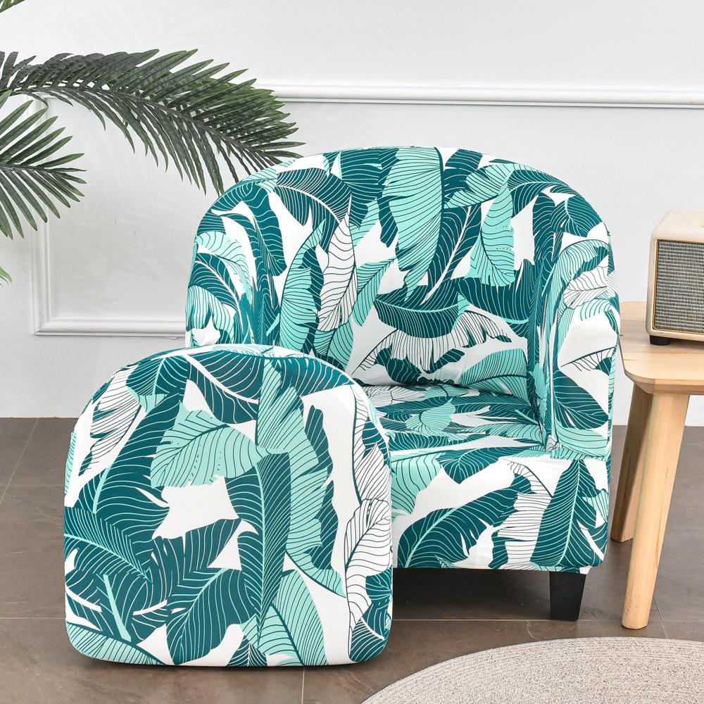 Semi-Circular Club Chair Protective Sofa Cover