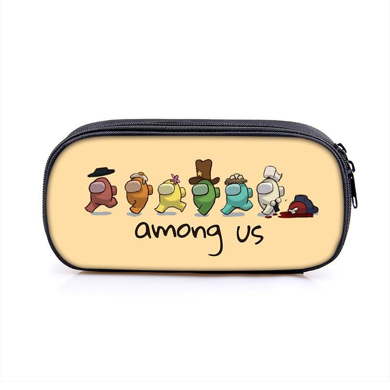 Among Us Space Themed Pencil Case With Polyester Material For Students And Kids