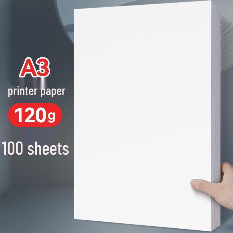 Yuanhao A4 100gsm Extra Thick White Photocopy Paper, 120g, 100 Sheets for Office/Home Use