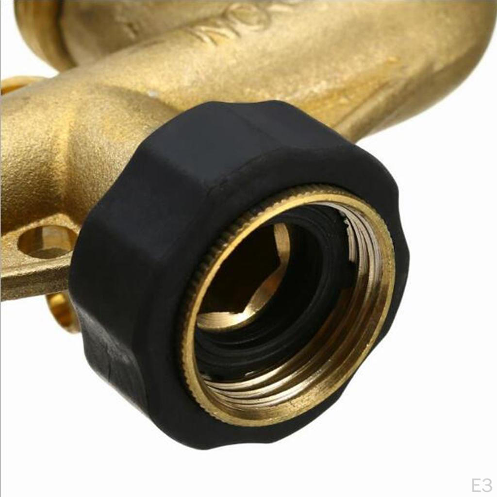 Brass Garden Hose Divider, 3/4 " Connector for Irrigation