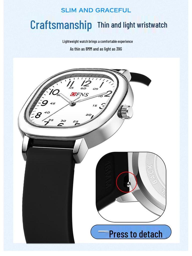 Oufanni Kids' Silent Glow Waterproof Exam Watch