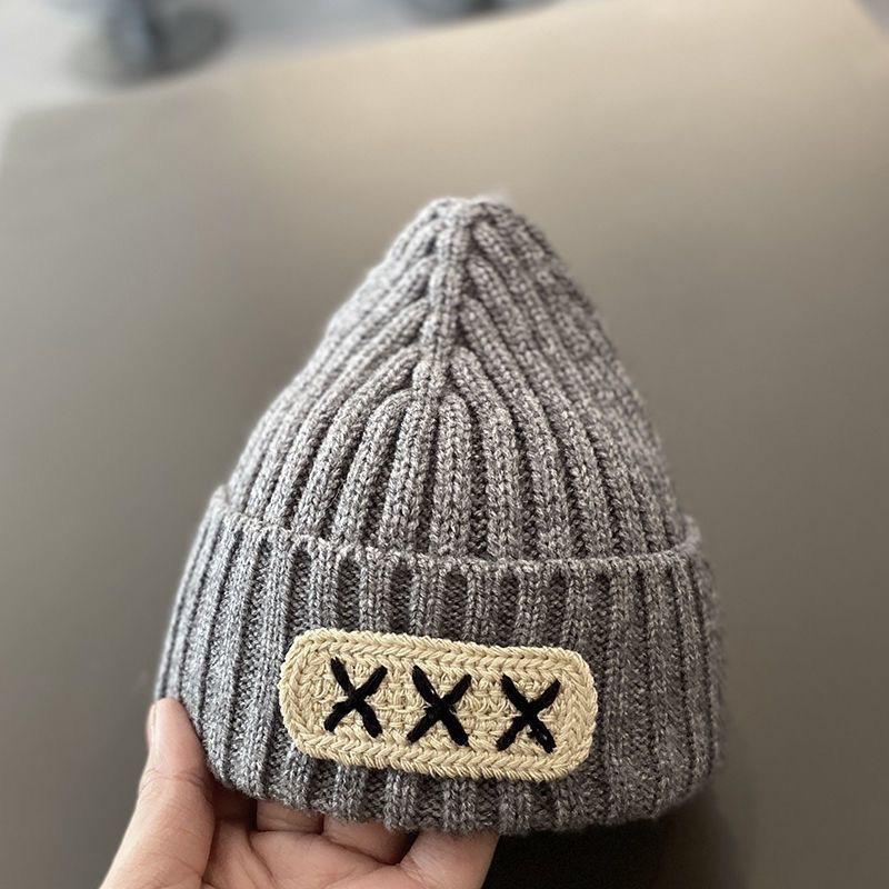 Baby hat autumn and winter children's wool hat cute knitted hat girls pullover hat infant warm hat
